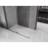 Mexen Velar tolóajtós zuhanykabin 150 x 75 cm, matt, csiszolt gun gray - 871-150-075-31-66