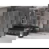 Mexen Velar tolóajtós zuhanykabin 130 x 80 cm, zúzmarás, gun gray csiszolt - 871-130-080-31-66