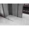 Mexen Velar cabina de duș glisantă 130 x 90 cm, înghețat, gri pistă periat - 871-130-090-31-66