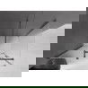 Mexen Velar cabină de duș glisantă 140 x 90 cm, înghețat, gri armă periat - 871-140-090-31-66