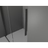 Mexen Velar cabina de duș glisantă 130 x 90 cm, înghețat, gri pistă periat - 871-130-090-31-66