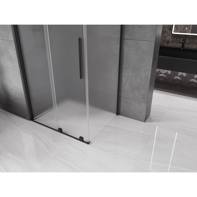 Mexen Velar cabină de duș glisantă 150 x 100 cm, mat, negru - 871-150-100-31-70