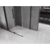 Mexen Velar cabină de duș glisantă 150 x 100 cm, îngheț, neagră - 871-150-100-31-70