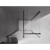 Mexen Velar cabină de duș glisantă 150 x 100 cm, îngheț, neagră - 871-150-100-31-70
