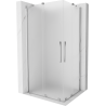 Mexen Velar Duo cabină de duș glisantă 90 x 80 cm, îngheț, crom - 871-090-080-32-01