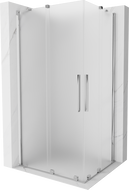 Mexen Velar Duo cabină de duș glisantă 90 x 80 cm, îngheț, crom - 871-090-080-32-01