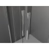 Mexen Velar Duo tolóajtós zuhanykabin 100 x 90 cm, jég, króm - 871-100-090-32-01