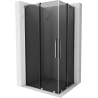 Mexen Velar Duo cabină de duș culisantă 100 x 90 cm, grafit, crom - 871-100-090-42-01