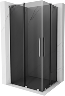 Mexen Velar Duo cabină de duș culisantă 100 x 90 cm, grafit, crom - 871-100-090-42-01