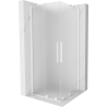 Mexen Velar Duo eltolható zuhanykabin 90 x 90 cm, matt, fehér - 871-090-090-32-20