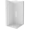 Mexen Velar Duo cabină de duș glisantă 80 x 80 cm, mat, albă - 871-080-080-32-20