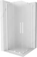 Mexen Velar Duo cabină de duș glisantă 80 x 80 cm, mat, albă - 871-080-080-32-20