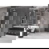 Mexen Velar Duo tolóajtós zuhanykabin 80 x 80 cm, homályos üveg, fehér - 871-080-080-32-20