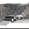 Mexen Velar Duo tolóajtós zuhanykabin 80 x 80 cm, homályos üveg, fehér - 871-080-080-32-20