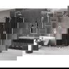 Mexen Velar Duo cabină de duș culisantă 90 x 90 cm, grafit, albă - 871-090-090-42-20