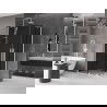 Mexen Velar Duo cabină de duș glisantă 90 x 80 cm, grafit, albă - 871-090-080-42-20