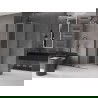 Mexen Velar cabină de duș glisantă 100 x 100 cm, înghețat, gun metal - 871-100-100-31-95