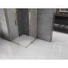 Mexen Velar Duo cabină de duș glisantă 100 x 100 cm, îngheț, auriu - 871-100-100-32-50