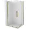 Mexen Velar Duo cabină de duș glisantă 100 x 90 cm, înghețat, auriu - 871-100-090-32-50