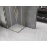 Mexen Velar Duo cabină de duș glisantă 100 x 100 cm, îngheț, auriu - 871-100-100-32-50