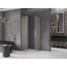 Mexen Velar Duo cabină de duș glisantă 100 x 100 cm, îngheț, auriu - 871-100-100-32-50