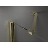Mexen Velar Duo cabină de duș glisantă 100 x 100 cm, îngheț, auriu - 871-100-100-32-50