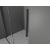 Mexen Velar cabină de duș glisantă 110 x 100 cm, îngheț, gun metal - 871-110-100-31-95