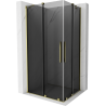 Mexen Velar Duo cabină de duș culisantă 100 x 90 cm, grafit, aurie - 871-100-090-42-50