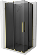 Mexen Velar Duo cabină de duș glisantă 100 x 90 cm, grafit, auriu - 871-100-090-42-50