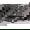 Mexen Velar Duo cabină de duș culisantă 100 x 100 cm, grafit, aurie - 871-100-100-42-50