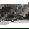 Mexen Velar Duo cabină de duș glisantă 100 x 90 cm, grafit, auriu - 871-100-090-42-50