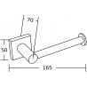 Mexen Rufo suport pentru hârtie igienică, Crom - 7050933-00