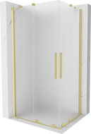 Mexen Velar Duo cabină de duș glisantă 90 x 80 cm, înghețat, auriu periat - 871-090-080-32-55