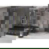 Mexen Velar Duo cabină de duș glisantă 100 x 100 cm, înghețat, auriu periat - 871-100-100-32-55