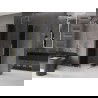 Mexen Velar Duo cabină de duș glisantă 100 x 100 cm, grafit, auriu periat - 871-100-100-42-55