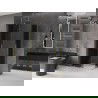 Mexen Velar Duo cabină de duș glisantă 90 x 80 cm, grafit, aur periat - 871-090-080-42-55
