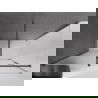 Mexen Velar tolóajtós zuhanykabin 140 x 85 cm, matt üveg, gun metal - 871-140-085-31-95