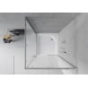 Mexen Rio cabină de duș pătrată 90 x 90 cm, mat, crom + cadă de duș , alb - 860-090-090-01-30-4510
