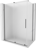 Mexen Velar cabină de duș glisantă 160 x 80 cm, mat, gun metal - 871-160-080-31-95