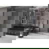 Mexen Velar cabină de duș glisantă 160 x 85 cm, înghețat, metal armat - 871-160-085-31-95