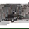 Mexen Velar Duo cabină de duș glisantă 100 x 90 cm, îngheț, aur roz - 871-100-090-32-60