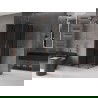 Mexen Velar Duo cabină de duș glisantă 100 x 100 cm, grafit, aur roz - 871-100-100-42-60