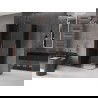 Mexen Velar Duo cabină de duș glisantă 90 x 80 cm, grafit, aur roz - 871-090-080-42-60
