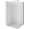 Mexen Velar cabină de duș glisantă 90 x 70 cm, cu efect mat, nichel periat - 871-090-070-31-97