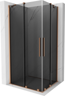 Mexen Velar Duo cabină duș culisantă 100 x 90 cm, grafit, cupru periat - 871-100-090-42-65