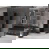 Mexen Velar Duo cabină de duș cu uși glisante 100 x 100 cm, grafit, cupru periat - 871-100-100-42-65