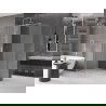 Mexen Velar tolóajtós zuhanykabin 110 x 80 cm, fagyos, kefélt nikkel - 871-110-080-31-97