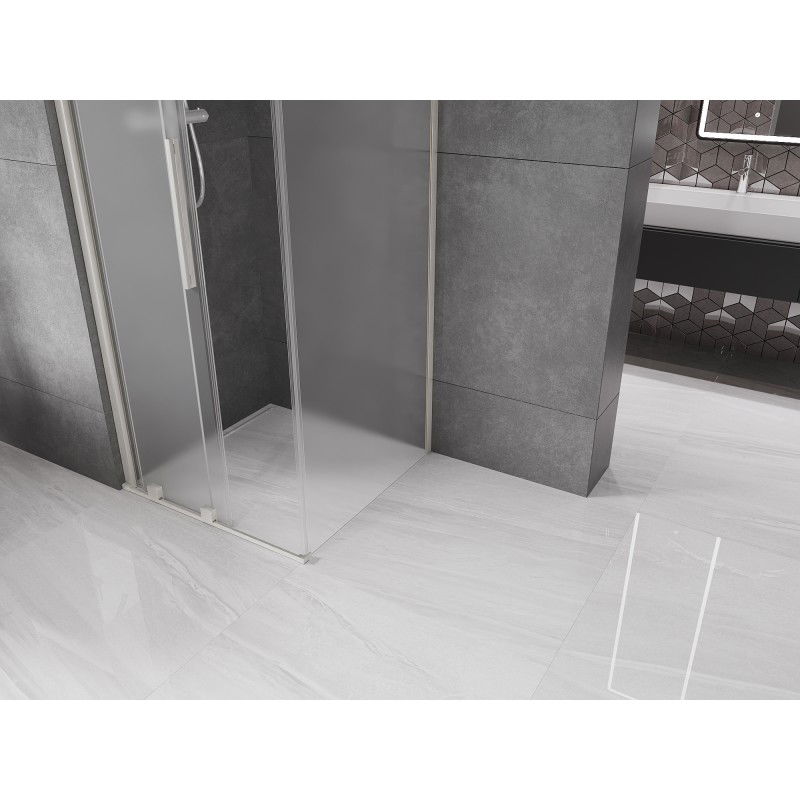 Mexen Velar cabină de duș glisantă 110 x 110 cm, mat, nichel periat - 871-110-110-31-97