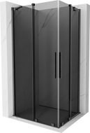 Mexen Velar Duo cabină de duș culisantă 90 x 80 cm, grafit, gri metalizat șlefuit - 871-090-080-42-66