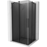 Mexen Velar Cabină de duș Duo culisantă 100 x 90 cm, grafit, gri armat periat - 871-100-090-42-66